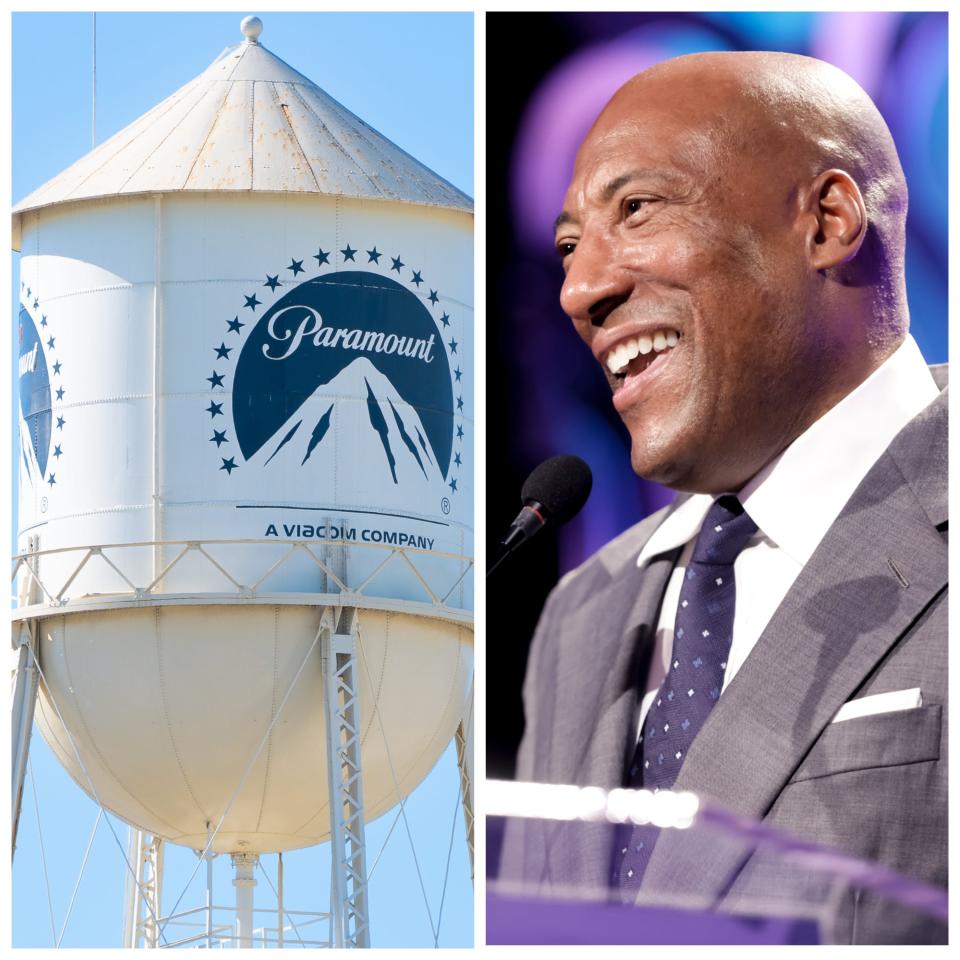 Paramount water tower and Byron Allen