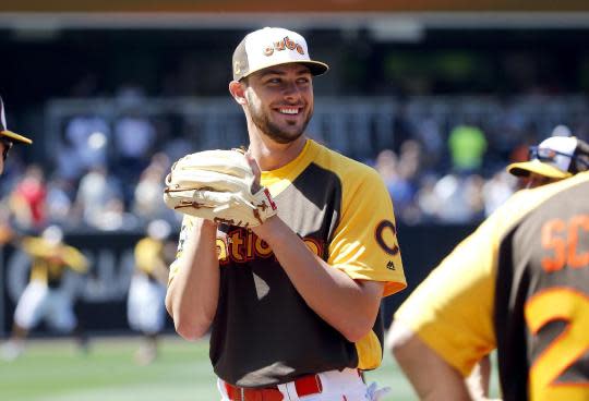 Kris Bryant was among six Cubs at the All-Star Game. (AP)