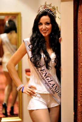 2009's Miss England winner awaits deployment to Afghanistan. / Getty Images