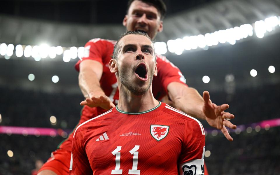 Gareth Bale celebrates - Clive Mason/Getty Images