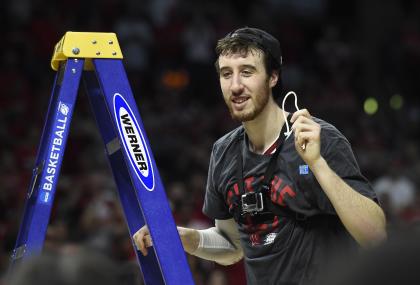 Frank Kaminsky, Wisconsin's perpetual goober, likes net. (USAT)