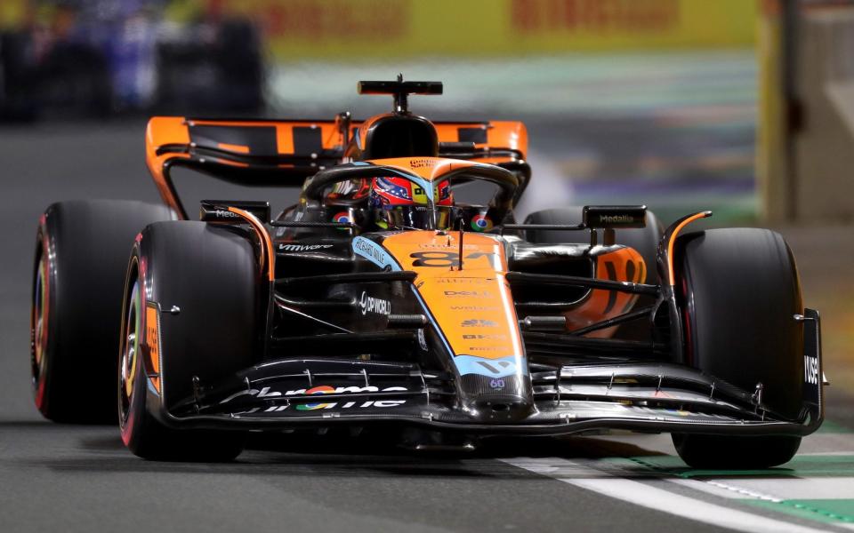 Oscar Piastri of Australia driving the (81) McLaren MCL60 Mercedes on track during qualifying ahead of the F1 Grand Prix of Saudi Arabia at Jeddah Corniche Circuit on March 18, 2023 in Jeddah, Saudi Arabia - Peter Fox/Getty Images