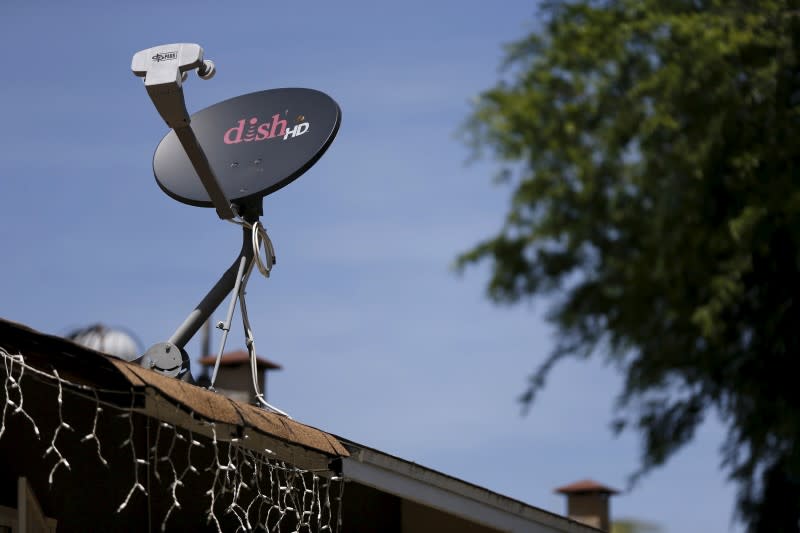 A satellite dish from Dish Network is pictured in Pasadena, U.S., April 20, 2016. REUTERS/Mario Anzuoni