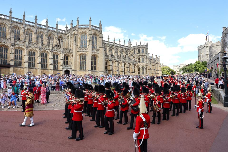 The Band of the Grenadier Guards play during the annual Order of the Garter Service at St George's Chapel, Windsor Castle (Chris Jackson/PA Wire)