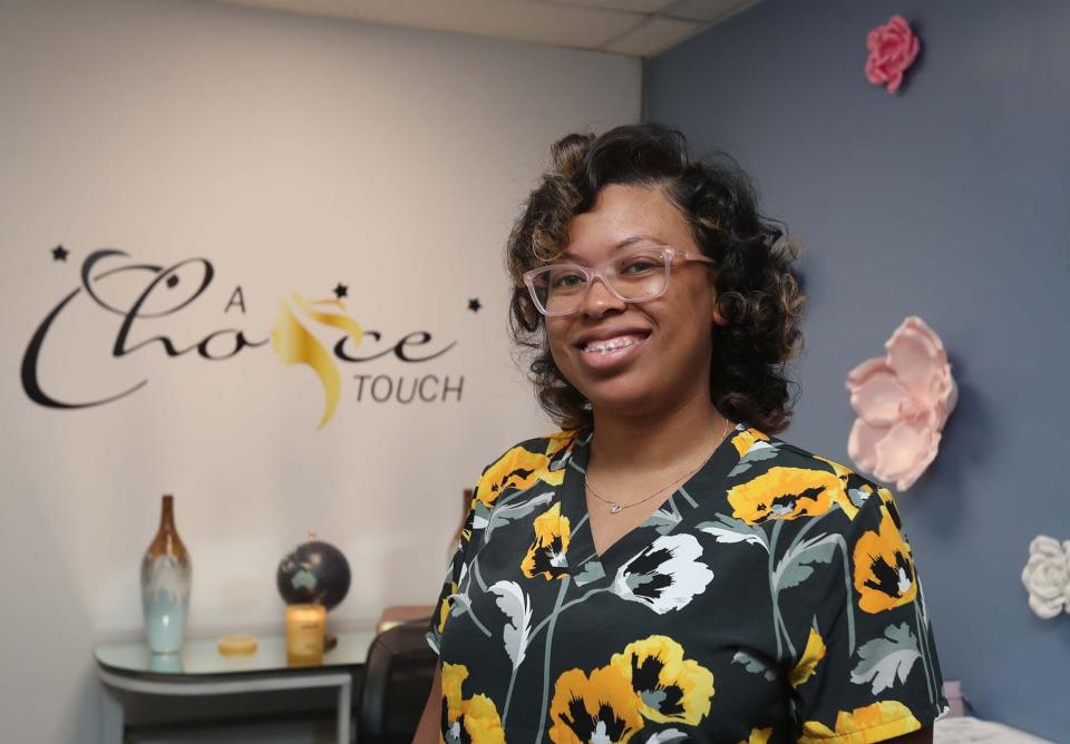 Choyce Guice, LPN, owns A Choyce Touch in Akron, where she provides post-operative care for cosmetic surgical procedures, lymphatic massage, non-surgical body contouring, education and training.