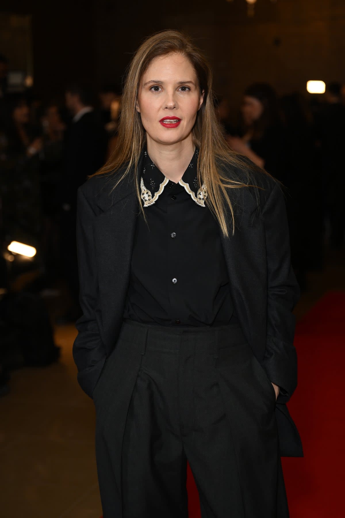 Justine Triet attending the London Critic's Circle Awards on Sunday night (Gareth Cattermole/Getty Images)