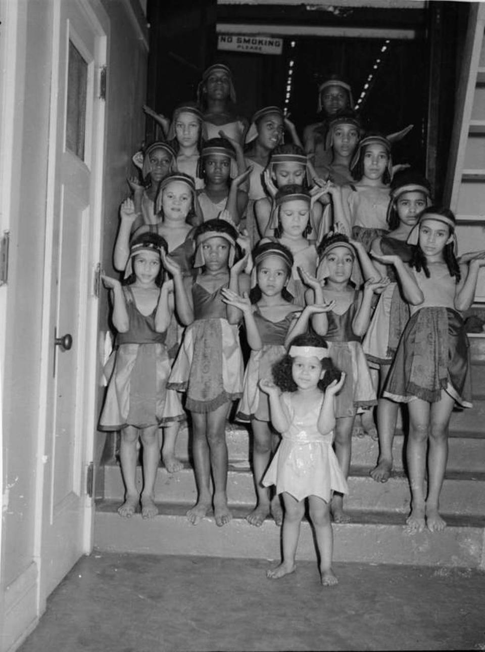This 1941 photo captured children wearing Egyptian costumes for the National Negro Opera Company’s performance of “Aida.” Teenie Harris/courtesy of Carnegie Museum of Art