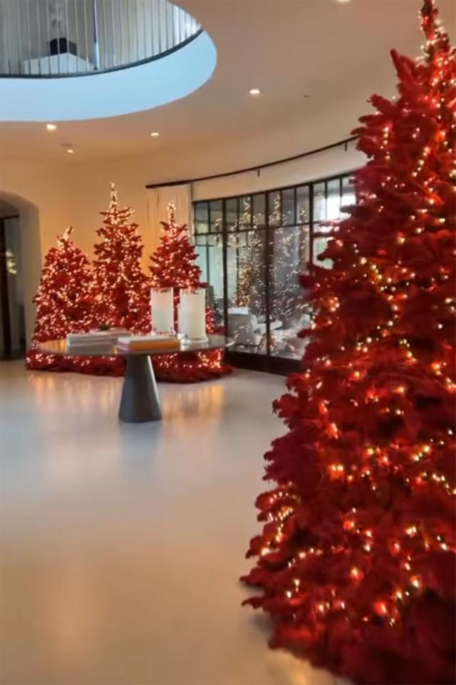 Kourtney Kardashian Shows Off Red Christmas Trees as She Teases ...