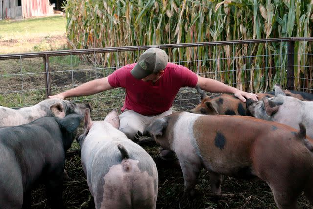 <p>River Road and Participant </p> Farmer Zack Smith in the new Food, Inc. 2 documentary.