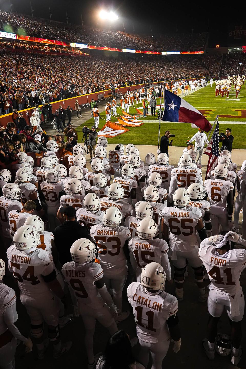 The Longhorns, preparing to take the field at Iowa State, are 12-1 heading into the CFP semifinals Jan. 1 at the Sugar Bowl against Washington.
