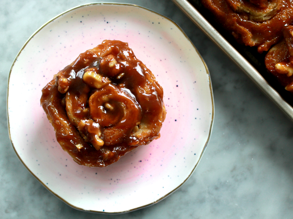 Miso Walnut Sticky Buns