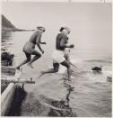 'Seaweed divers off Shizuoka jump off their boat into the Sagami Sea, Sagami Sea, Shizuoka, Japan.' (J. Baylor Roberts/National Geographic/Christie's Images) <br> <br> <a href="https://www.christies.com/services/publications/browse-ecatalogues.aspx" rel="nofollow noopener" target="_blank" data-ylk="slk:Click here to see the full collection at Christie's;elm:context_link;itc:0;sec:content-canvas" class="link ">Click here to see the full collection at Christie's</a>