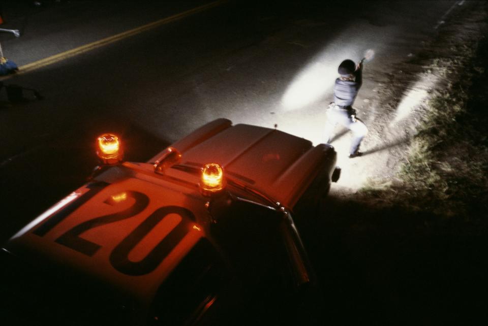 A scene from the 1988 documentary "The Thin Blue Line," directed by Errol Morris, available on the criterionchannel.com.