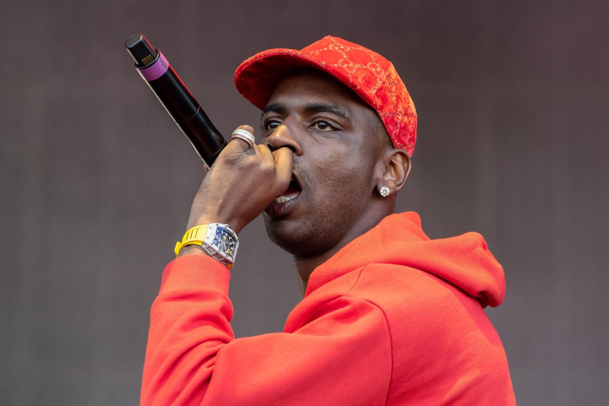 Young Dolph performs in 2019 in Houston.