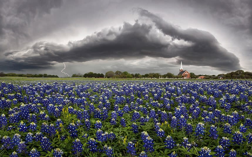 Storm chasing in Round Rock, Texas - getty