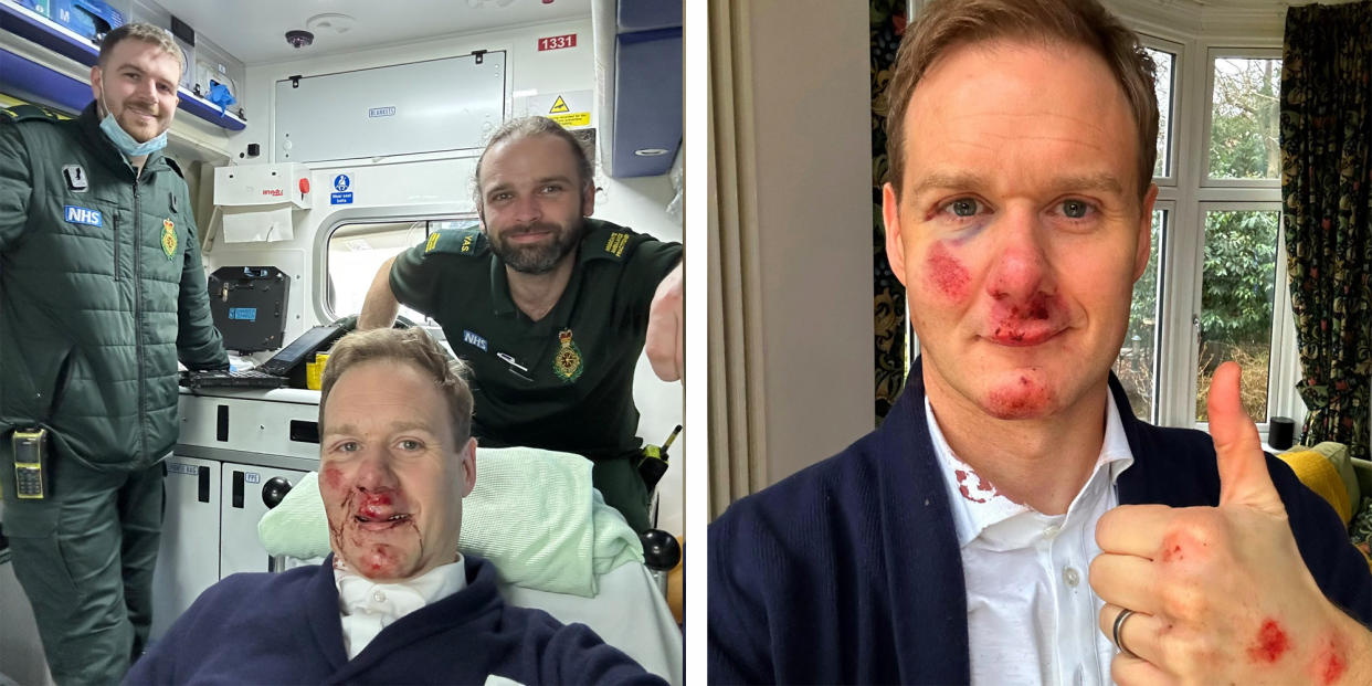 Dan Walker has updated fans following his bike crash. (Twitter)