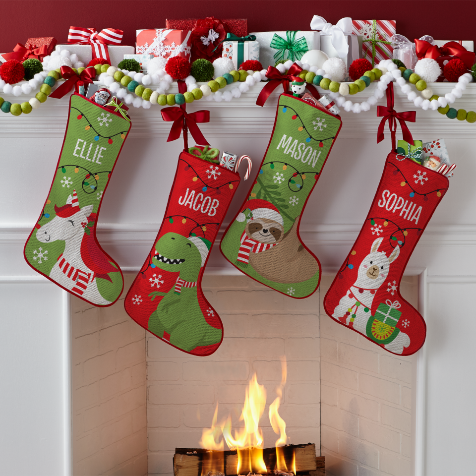 Personalized Fa La La Friends Christmas Stocking - Dinosaur (Walmart / Walmart)