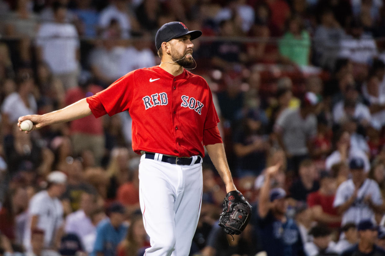 Red Sox closer Matt Barnes had a rough ninth inning in a loss to the Rays on Tuesday. (Photo by Kathryn Riley/Getty Images)