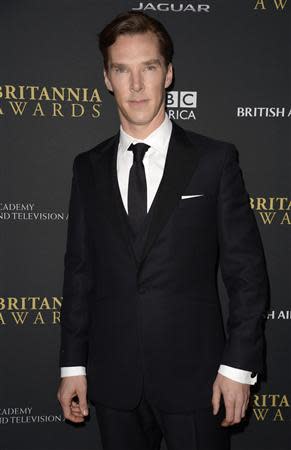 Actor Benedict Cumberbatch attends the BAFTA Los Angeles Britannia Awards in Beverly Hills, California November 9, 2013. REUTERS/Phil McCarten