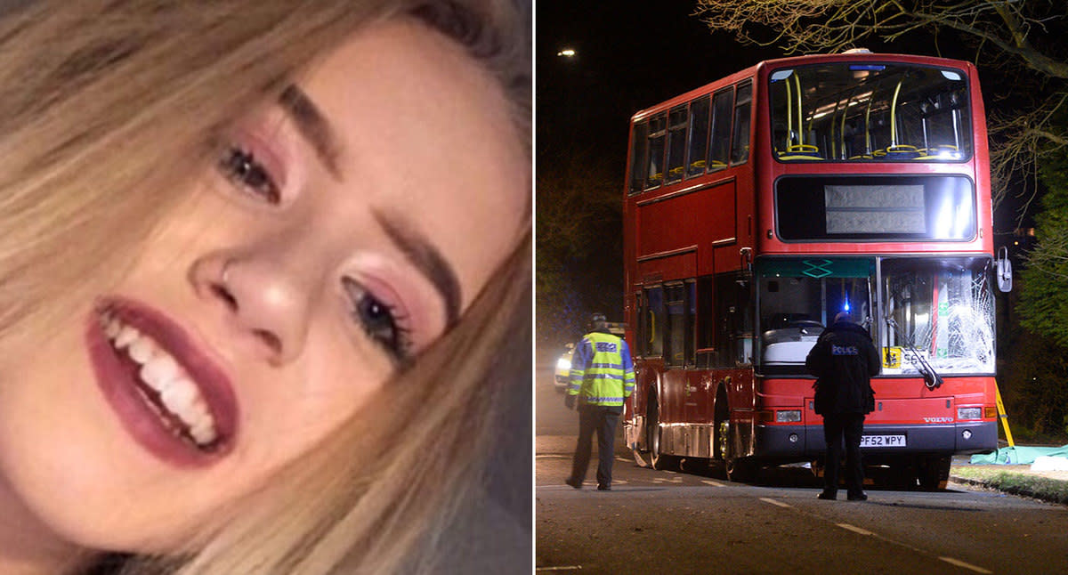 Sian Ellis, 15, died at the scene after being hit by the bus (Picture: BPM)