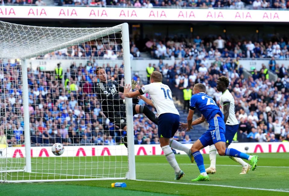 Harry Kane scores Tottenham’s first (John Walton/PA) (PA Wire)