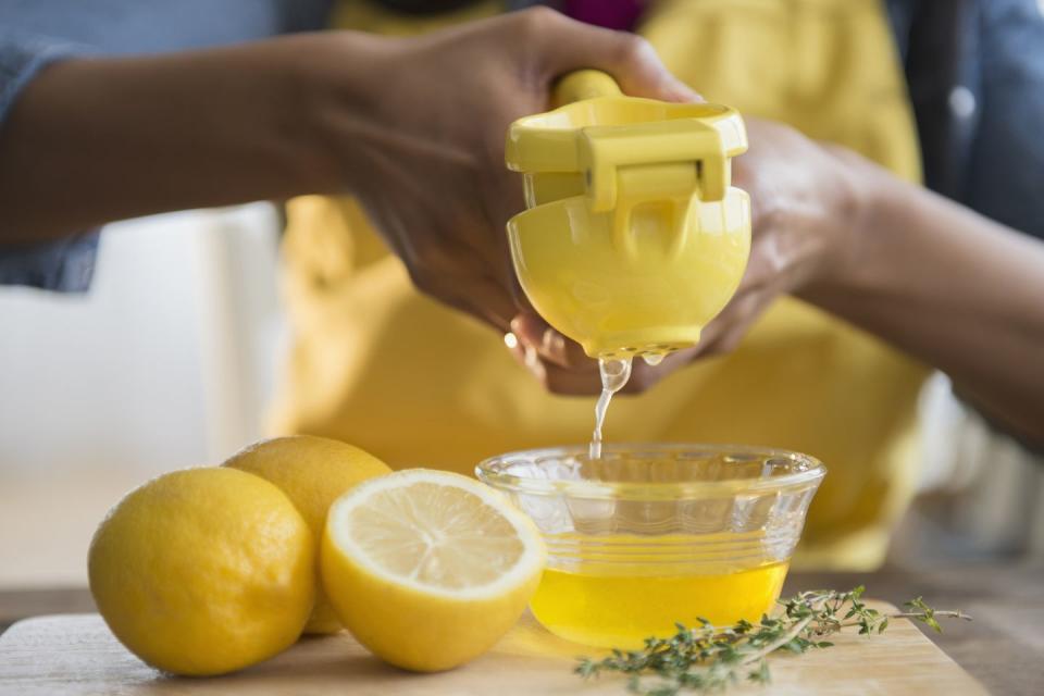 5) Lemon Juice + Baking Soda