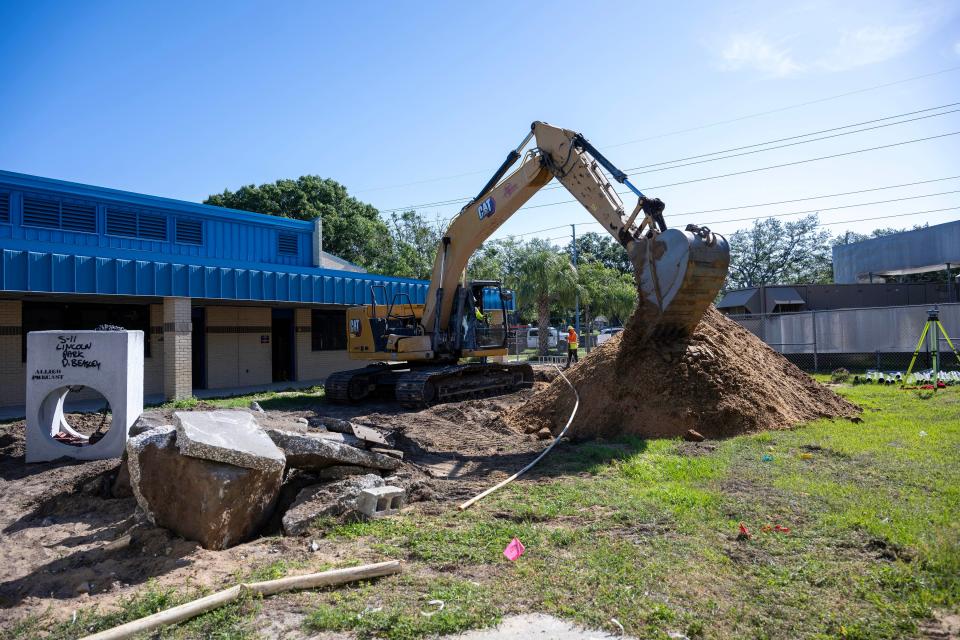 Renovations are ongoing to get the former Clermont Elementary School up to code so it can serve as the new Lincoln Park Education Center, slated to open in fall 2024.