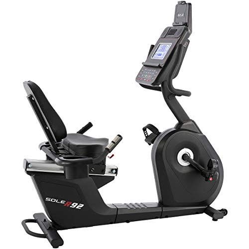 5) SOLE R92 Recumbent Bike with Heart Rate Monitoring