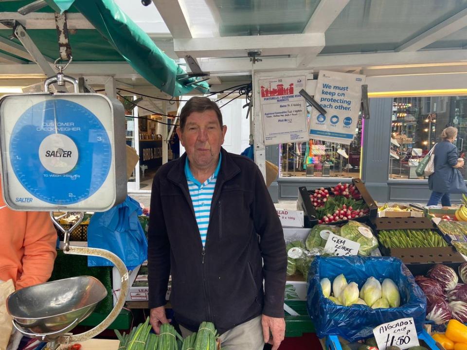 Alan Wakeling, who has been a stallholder for 50 years, believes the imperial measurement will ‘phase out’ (supplied)