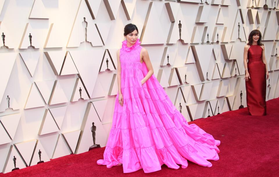 Gemma Chan wählte ein bodenlanges Valentino-Kleid. (Bild: Getty Images)