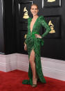 <p>Almost like J. Lo’s green dress, but amped up with sparkles and lace! </p>