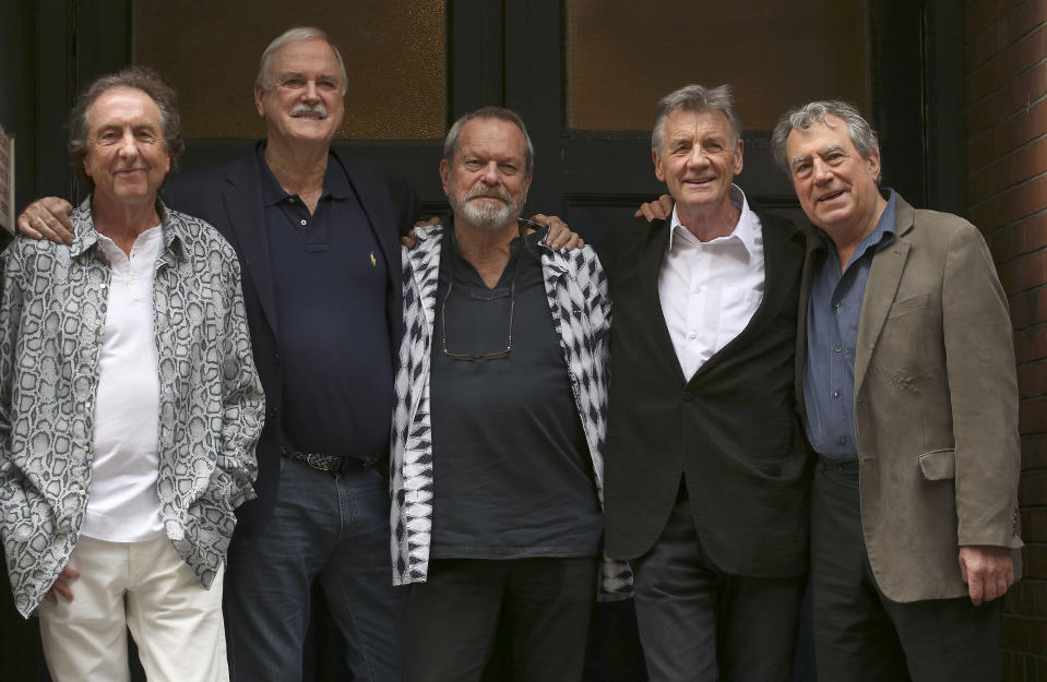Eric Idle, John Cleese, Terry Gilliam, Michael Palin and Terry Jones from Monty Python (Credit: PA)