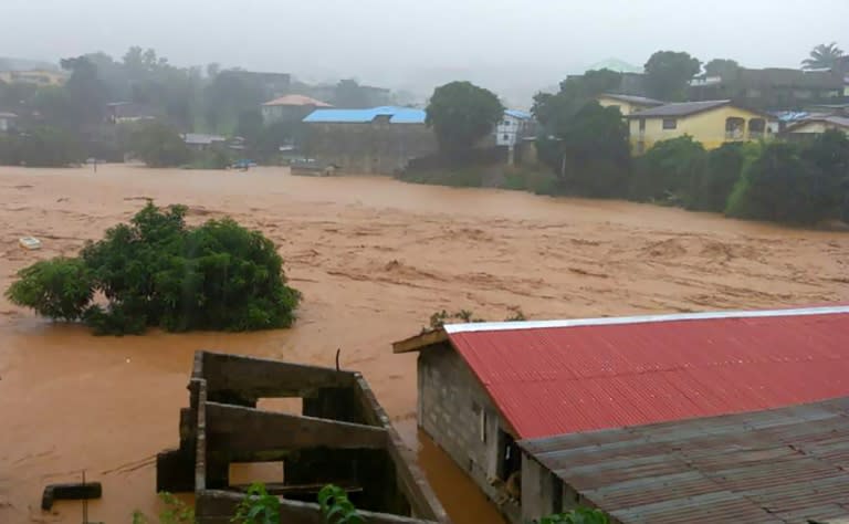 The Red Cross said it was struggling to excavate families buried deep in the mud that engulfed their homes