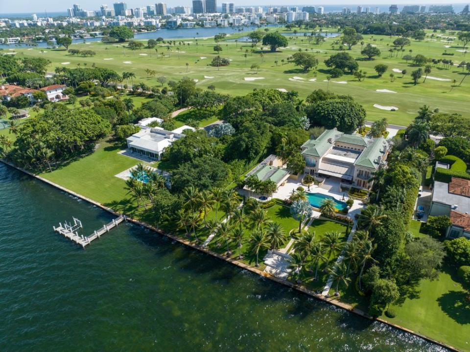 The Amazon founder now owns this double plot of coveted land on the ultra prestigious Indian Creek Island, including his most recent transaction at 28 Indian Creek Island Road. MEGA