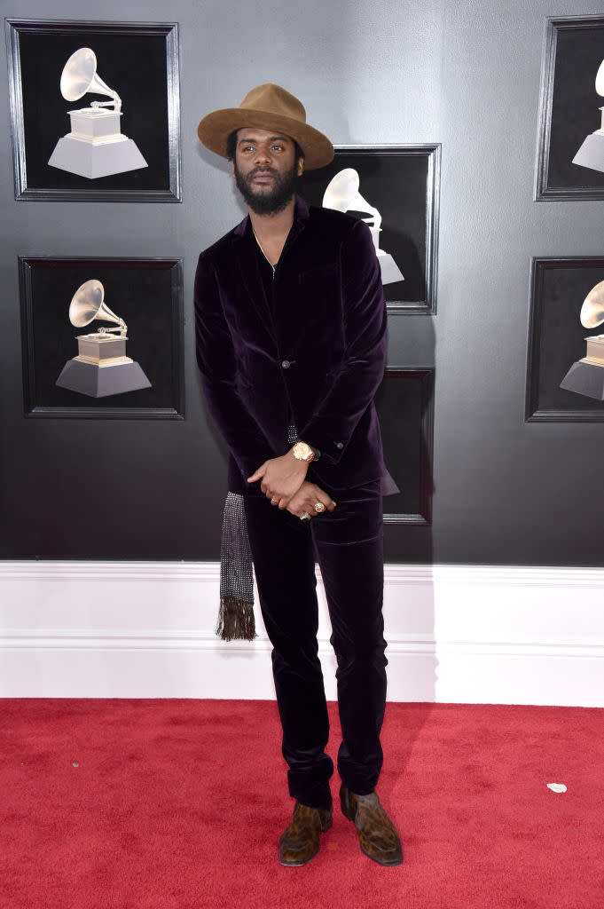<p>Gary Clark Jr. attends the 60th Annual Grammy Awards at Madison Square Garden in New York on Jan. 28, 2018. (Photo: John Shearer/Getty Images) </p>