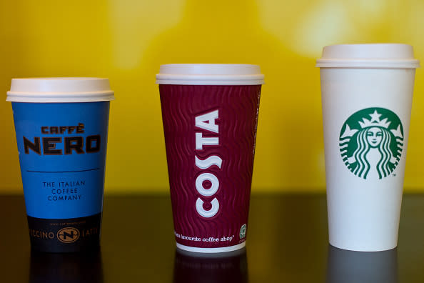 Britain uses some 2.5 billion takeaway coffee cups a year (Ben Pruchnie/Getty Images)