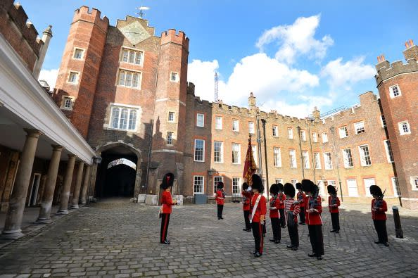 hrh prince george of cambridge is christened at st james' palace