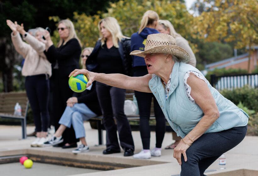 Move over, pickleball In this wealthy L.A. neighborhood, another game