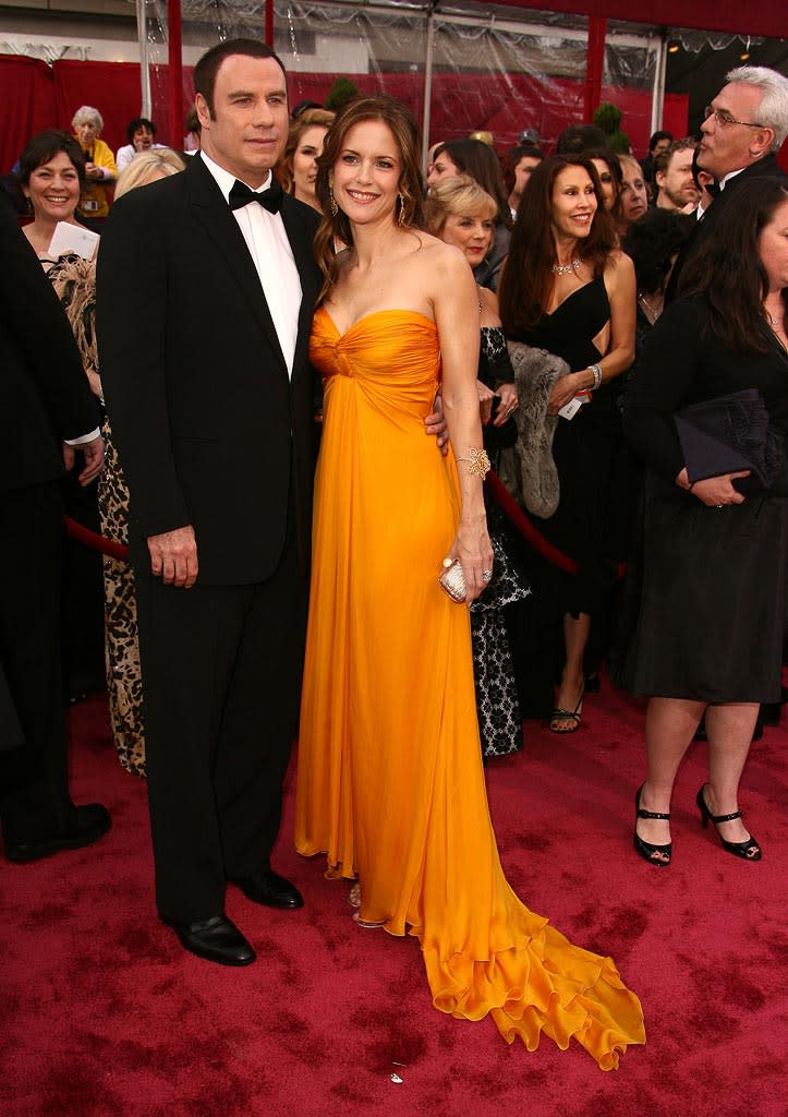 Oscars 2008 John Travolta Kelly Preston