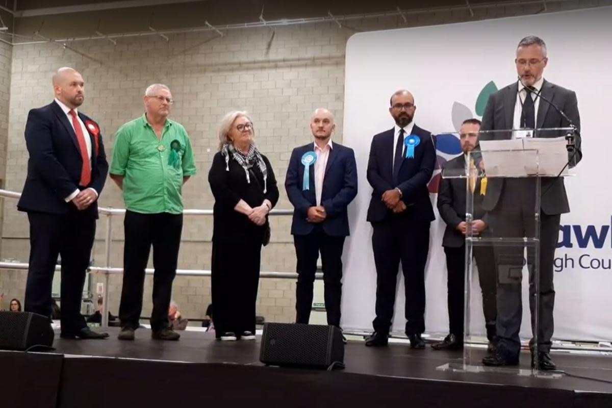 The Crawley count is annouced for the General Election