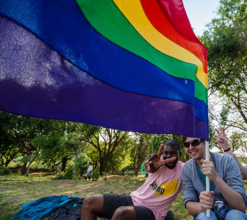 南非是非洲唯一通過同性婚姻的國家，圖為約翰尼斯堡同志遊行。（Niko Knigge@Flickr/CC By2.0）