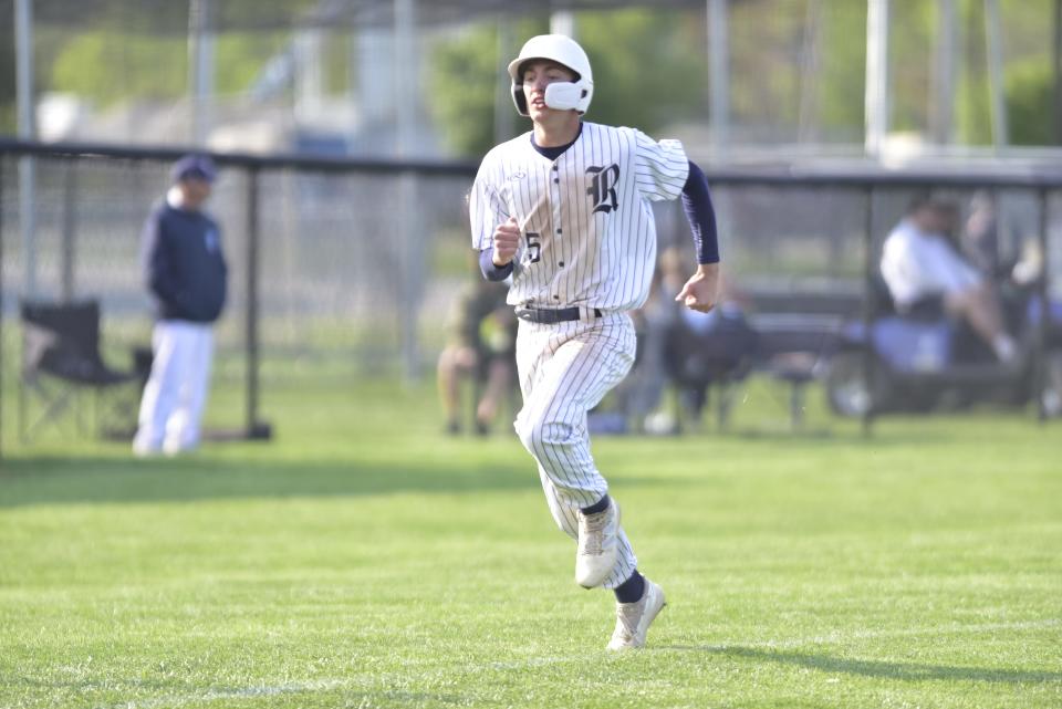 Richmond's Anthony Bonnetti runs to home plate during a game last season.