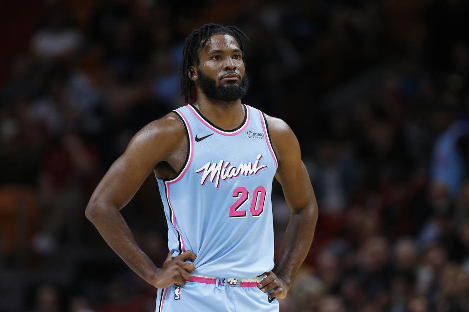 Justise Winslow has appeared in just 11 games for Miami so far this season. (Michael Reaves/Getty Images)