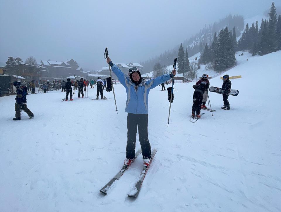 The author at the base of the Winter Park Resort.