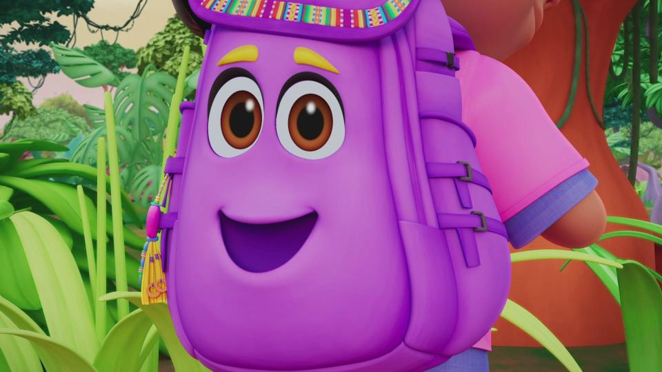Katarina Sky, who was born in Des Moines, is the voice of Backpack in "Dora" premiering on Paramount+ on April 12, 2024.