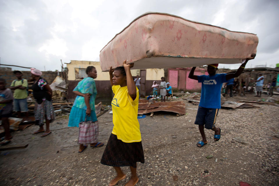 Hurricane Matthew batters Haiti and large parts of the Caribbean