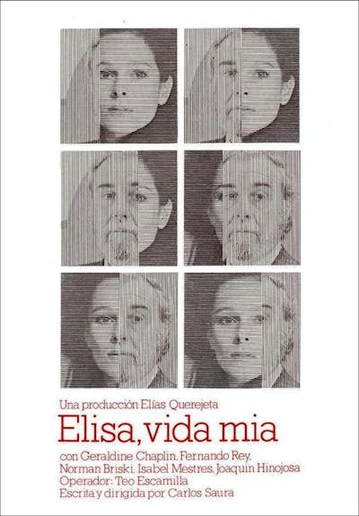 Cartel de la película _Elisa, vida mía_, de Carlos Saura.