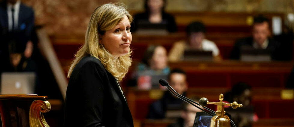 La présidente de l'Assemblée s'oppose à l'examen de la mesure d'abrogation de la retraite à 64 ans.  - Credit:olivier corsan / MAXPPP / PHOTOPQR/LE PARISIEN/MAXPPP