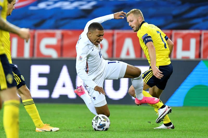 UEFA Nations League Sweden-France match in Stockholm