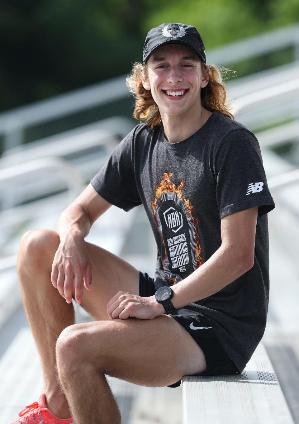 Jimmy Mullarkey, a junior at the Fern Creek High School, just recently broke the school record in the 800 Meter run.  He was at the school during practice in Louisville, Ky. on May 18, 2021.